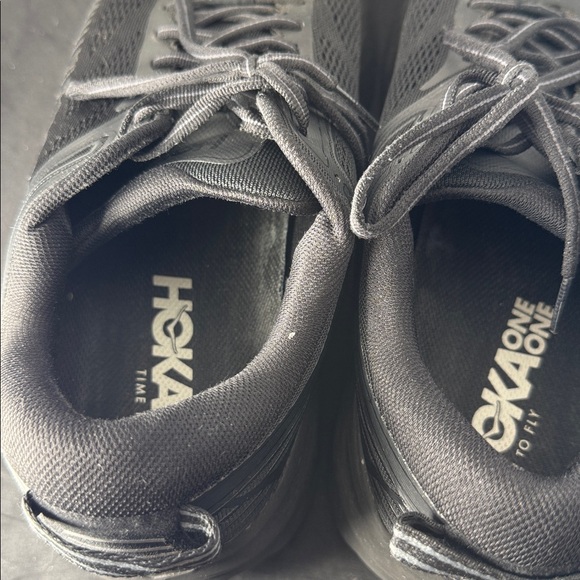 Men\'s Hoka Bondi 7 X-Wide Running Shoes Black Athletic Shoes Size 9.5 E